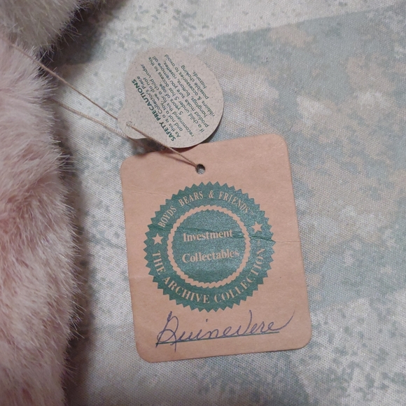 Boyds Bear Plush, Guinevere Pink & White Jointed archive collection W/ Tags - Picture 7 of 8